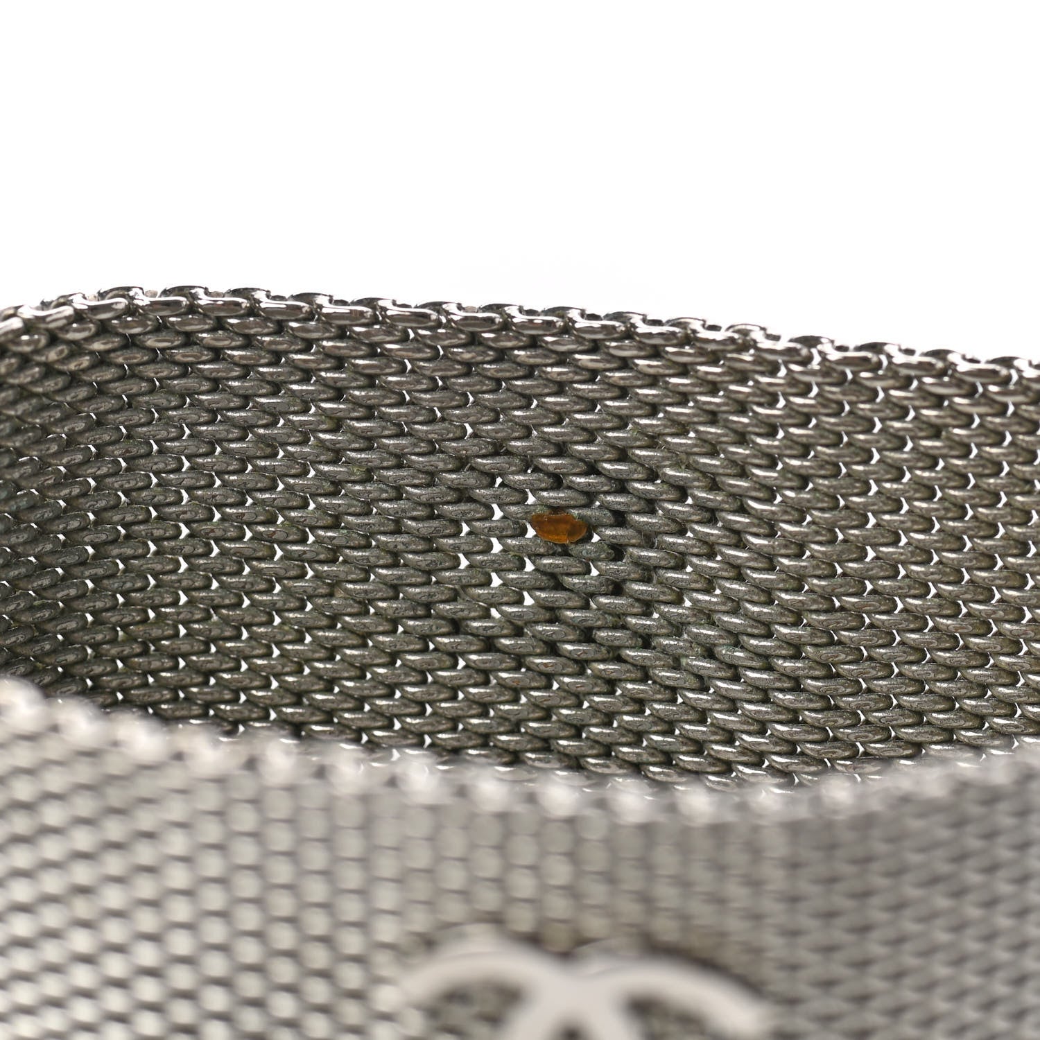 Chanel Metal Mesh CC Bracelet Silver 4 of 4