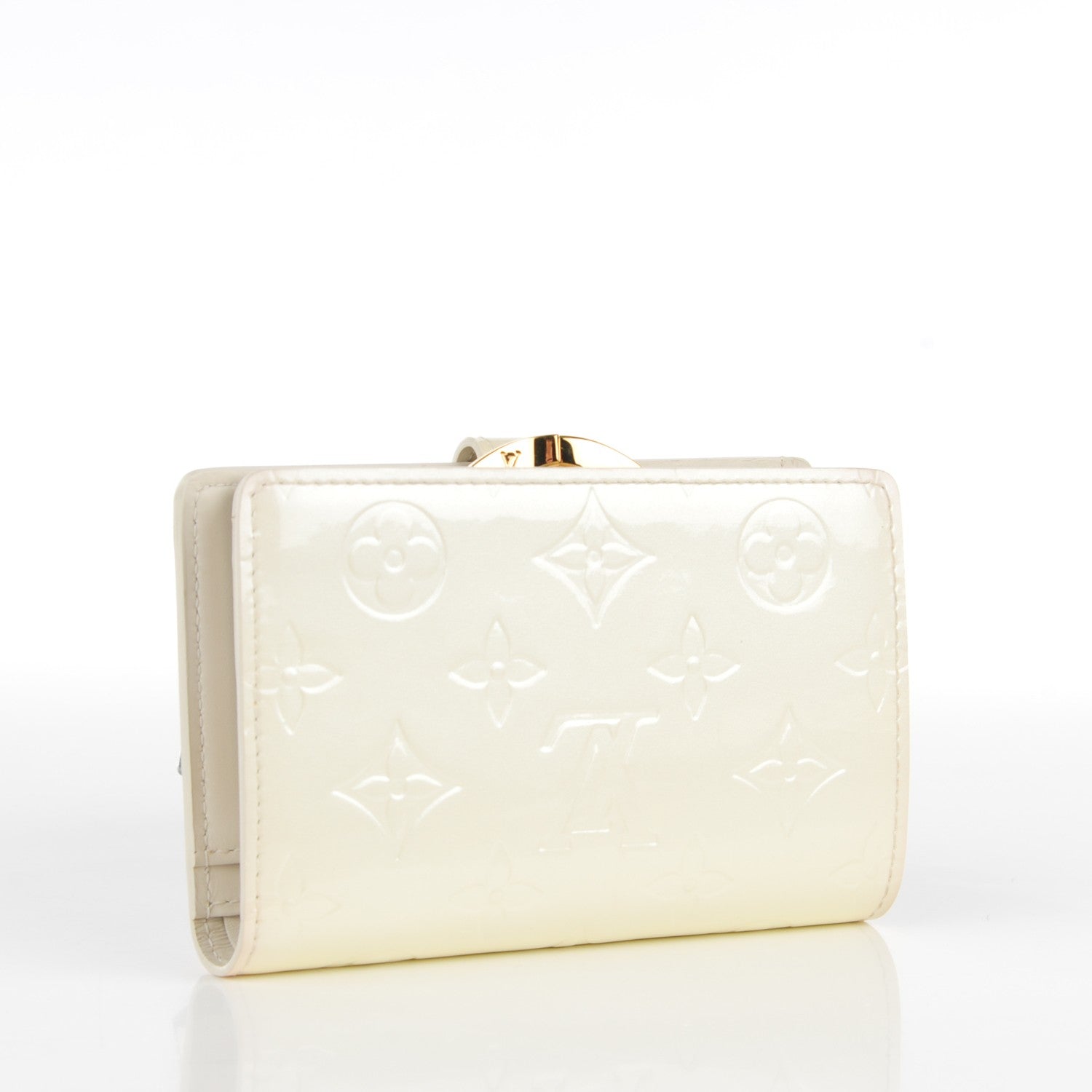 Louis Vuitton Vernis French Purse Wallet Perle 3 of 7