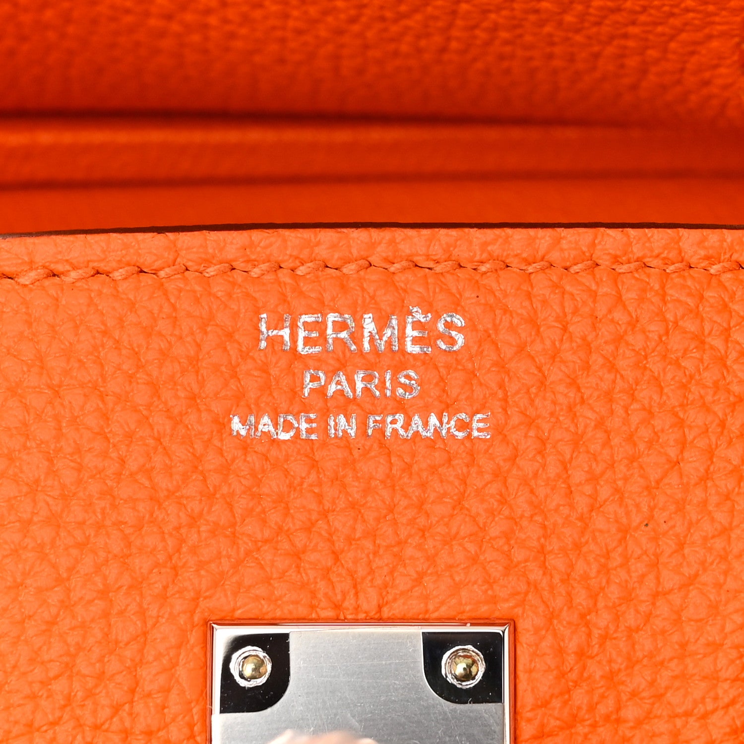 Hermes Togo Birkin 25 Orange Minium 6 of 11