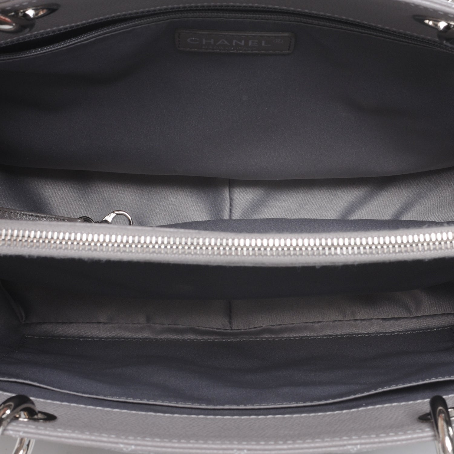 Chanel Caviar Grand Shopping Tote GST Light Grey 5 of 7