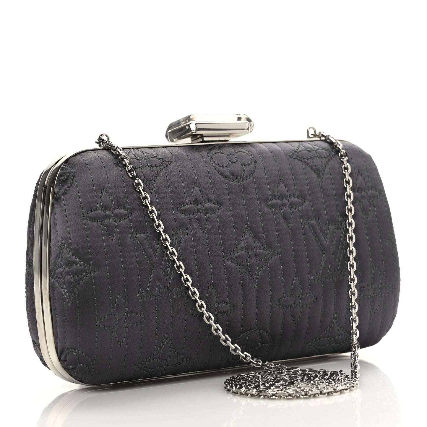 Monogram Motard Minaudiere Clutch Grey