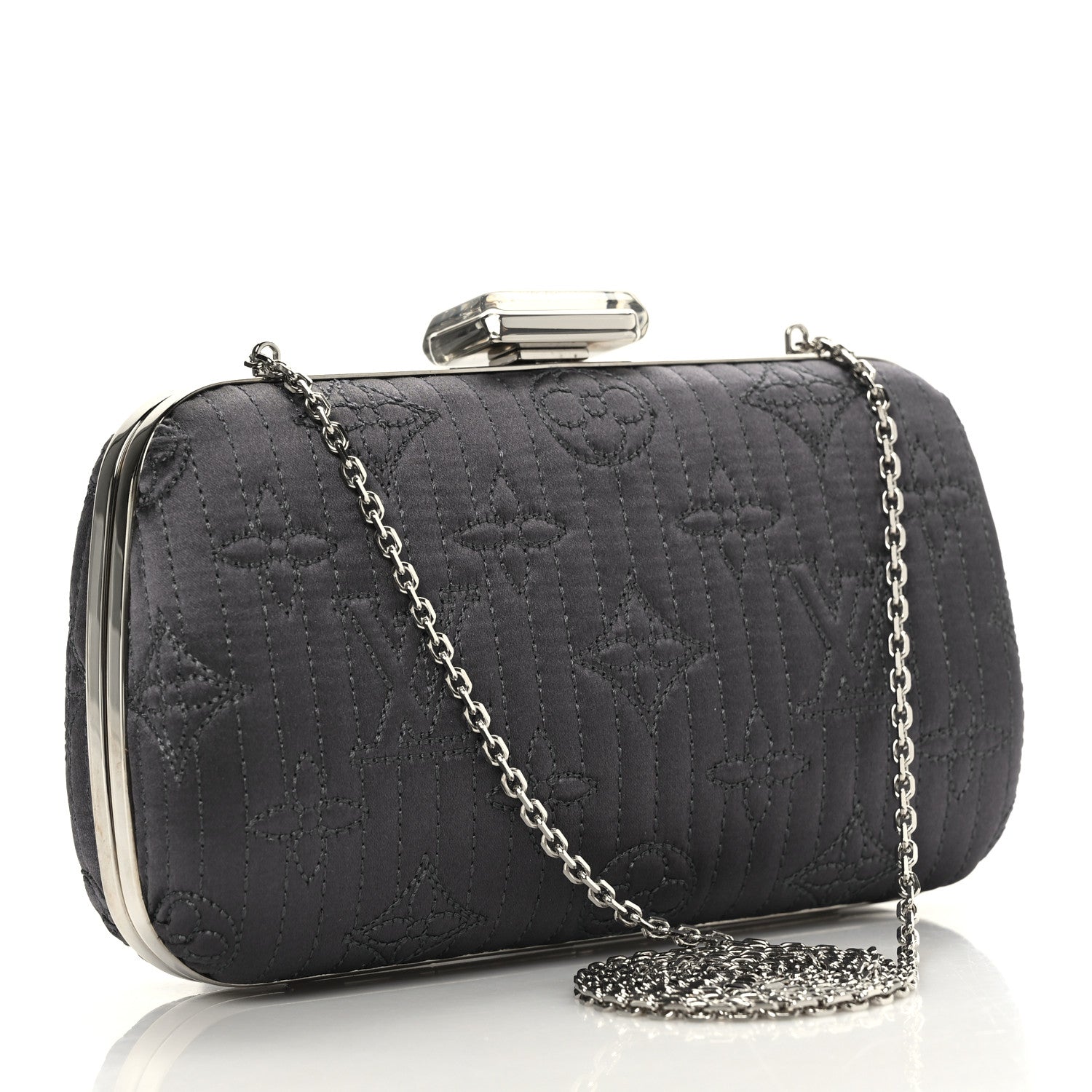 Louis Vuitton Monogram Motard Minaudiere Clutch Grey 2 of 7