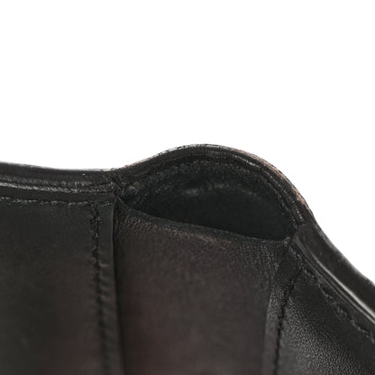 Louis Vuitton Monogram Flower Lock Compact Wallet Black 9 of 12
