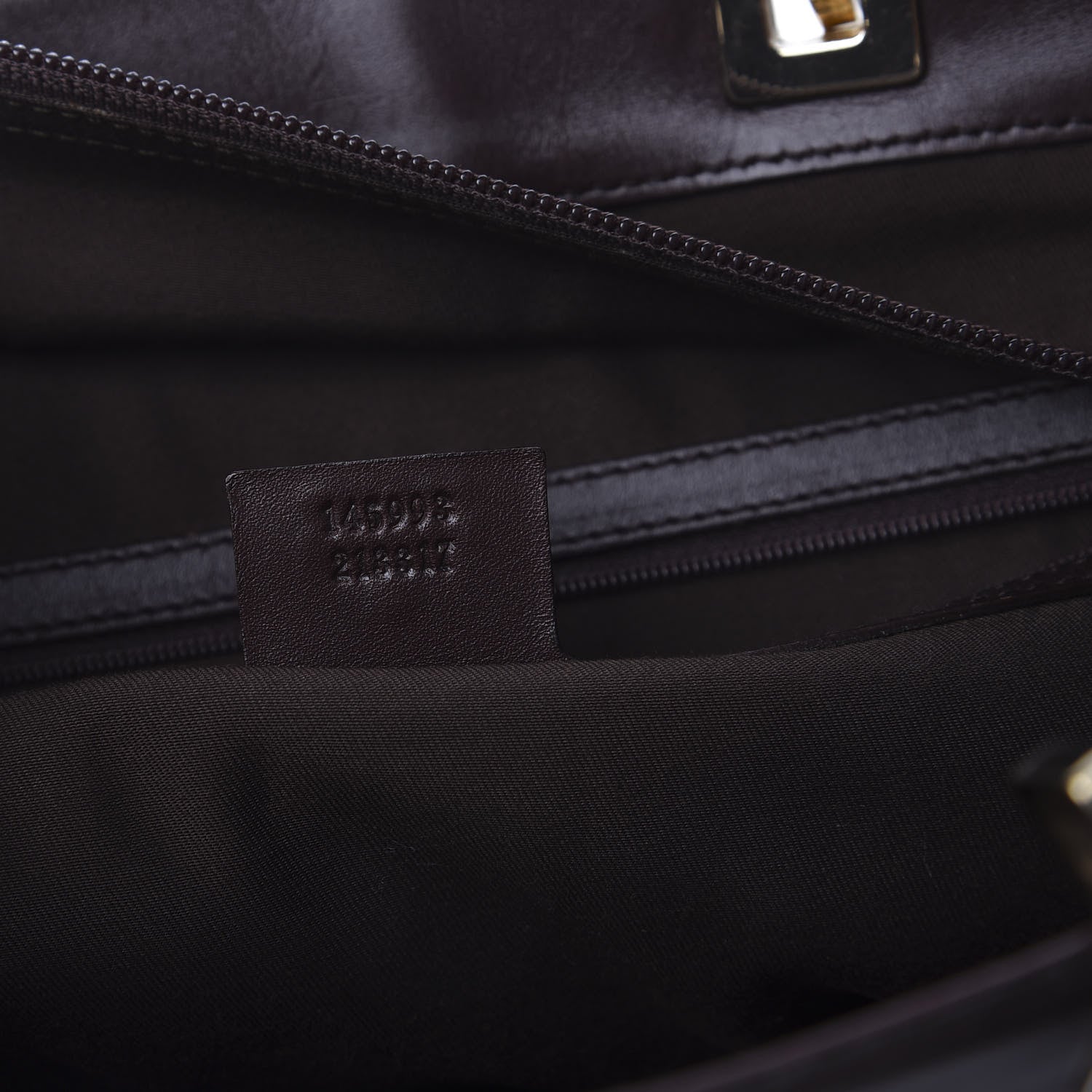 Gucci Guccissima Large Punch Tote Chocolate Brown 8 of 11