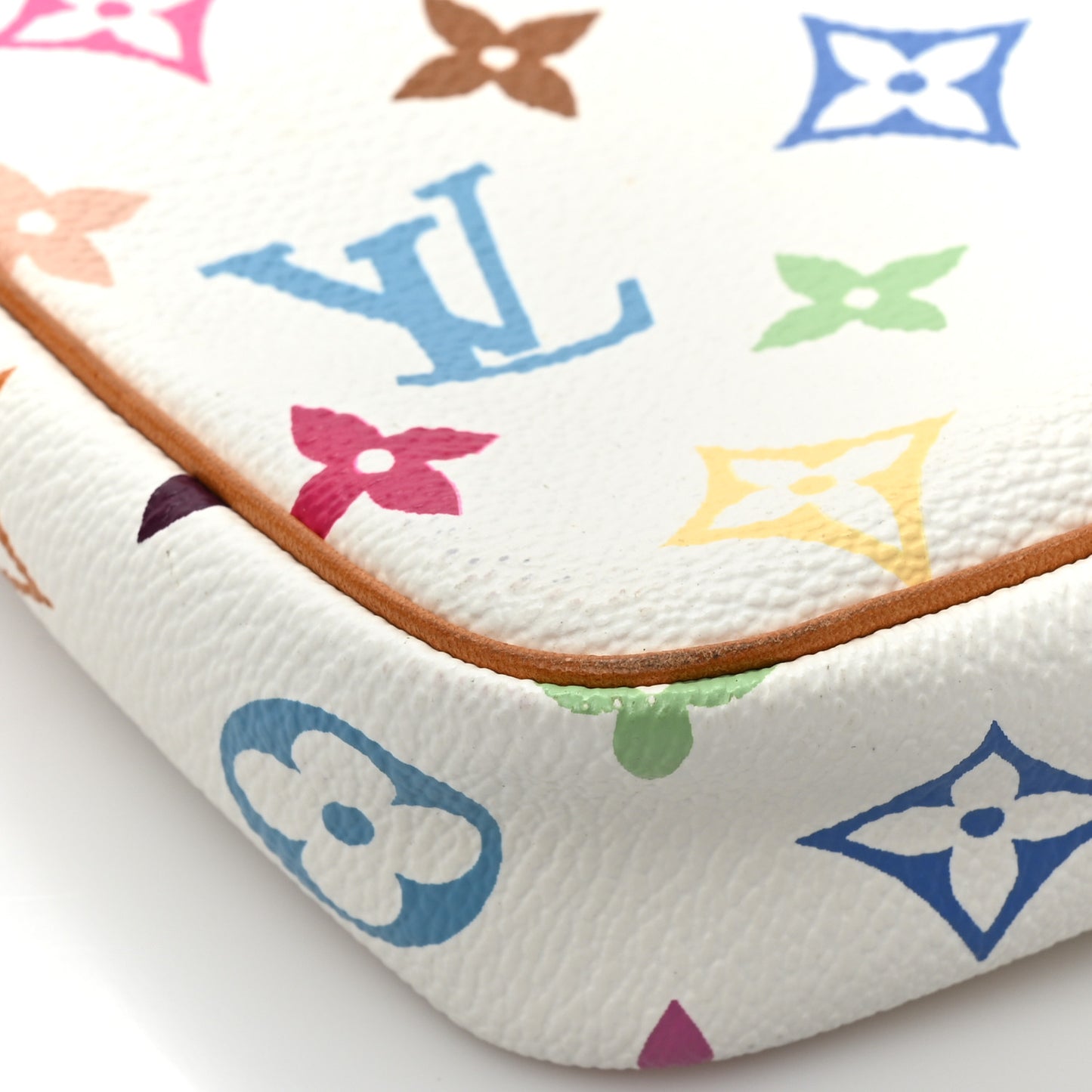 Monogram Multicolor Pochette Accessories White