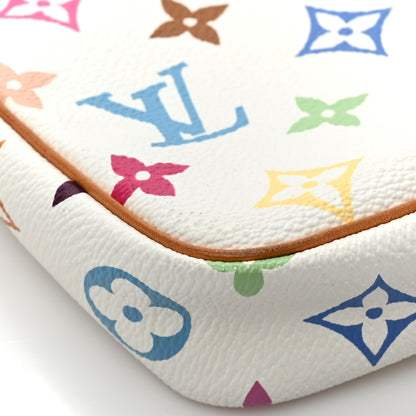 Louis Vuitton Monogram Multicolor Pochette Accessories White 10 of 15
