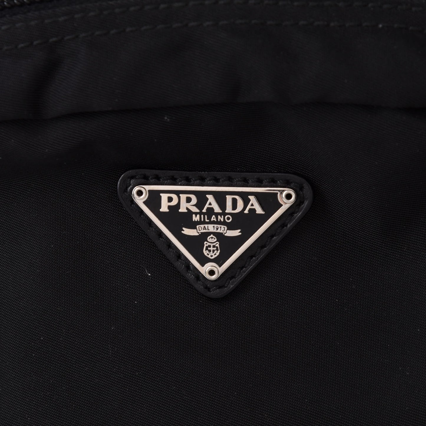 Tessuto Nylon Vela Cosmetic Pouch Black