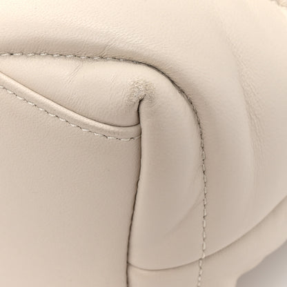Saint Laurent Lambskin Quilted Small Loulou Puffer Monogram Chain Satchel Crema Soft 9 of 13