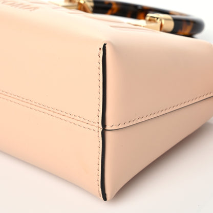 Fendi Vitello King Plexiglass Logo Embossed Mini By The Way Top Handle Boston Bag Light Rose 8 of 8