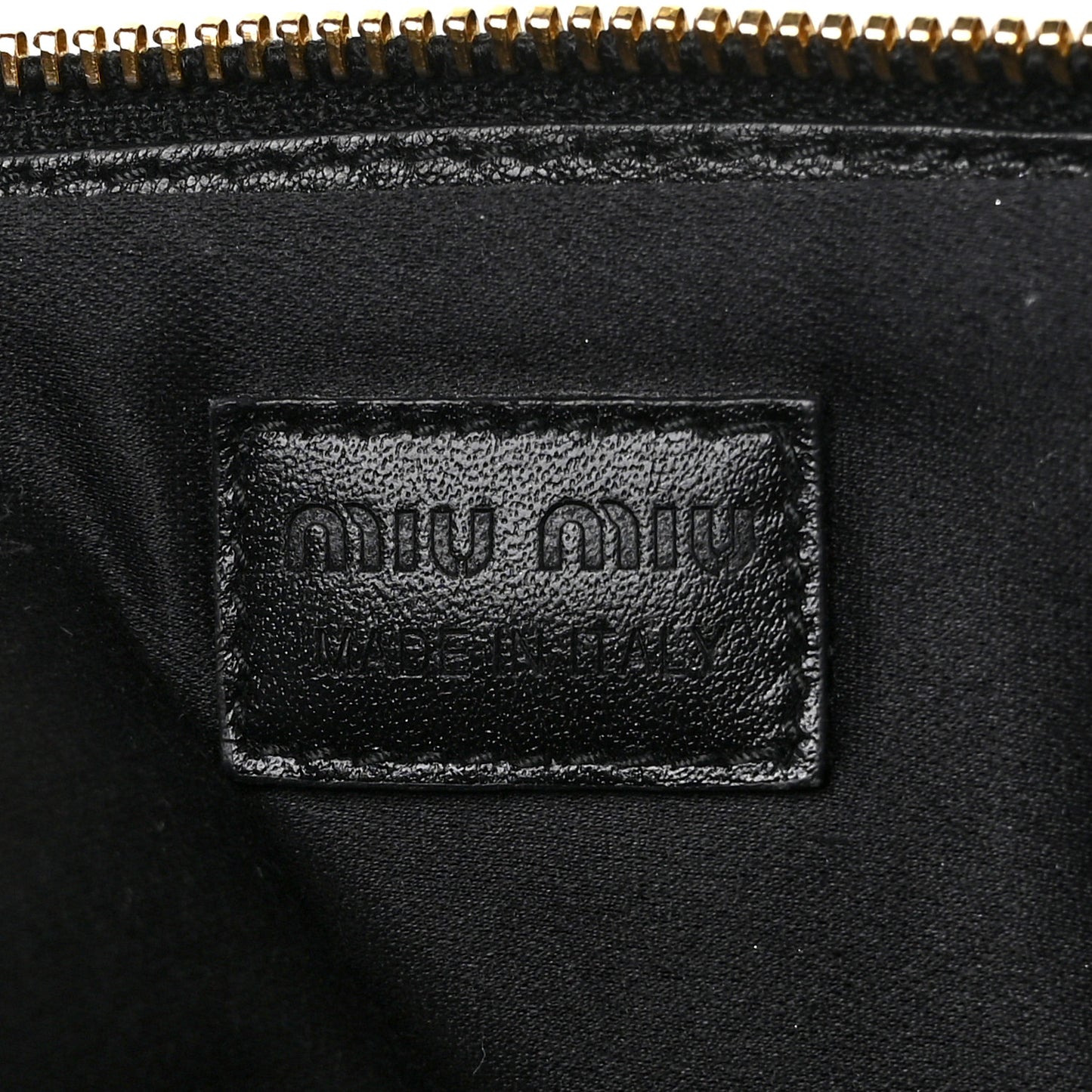 Nappa Matelasse Double Zip Pochette Clutch Black