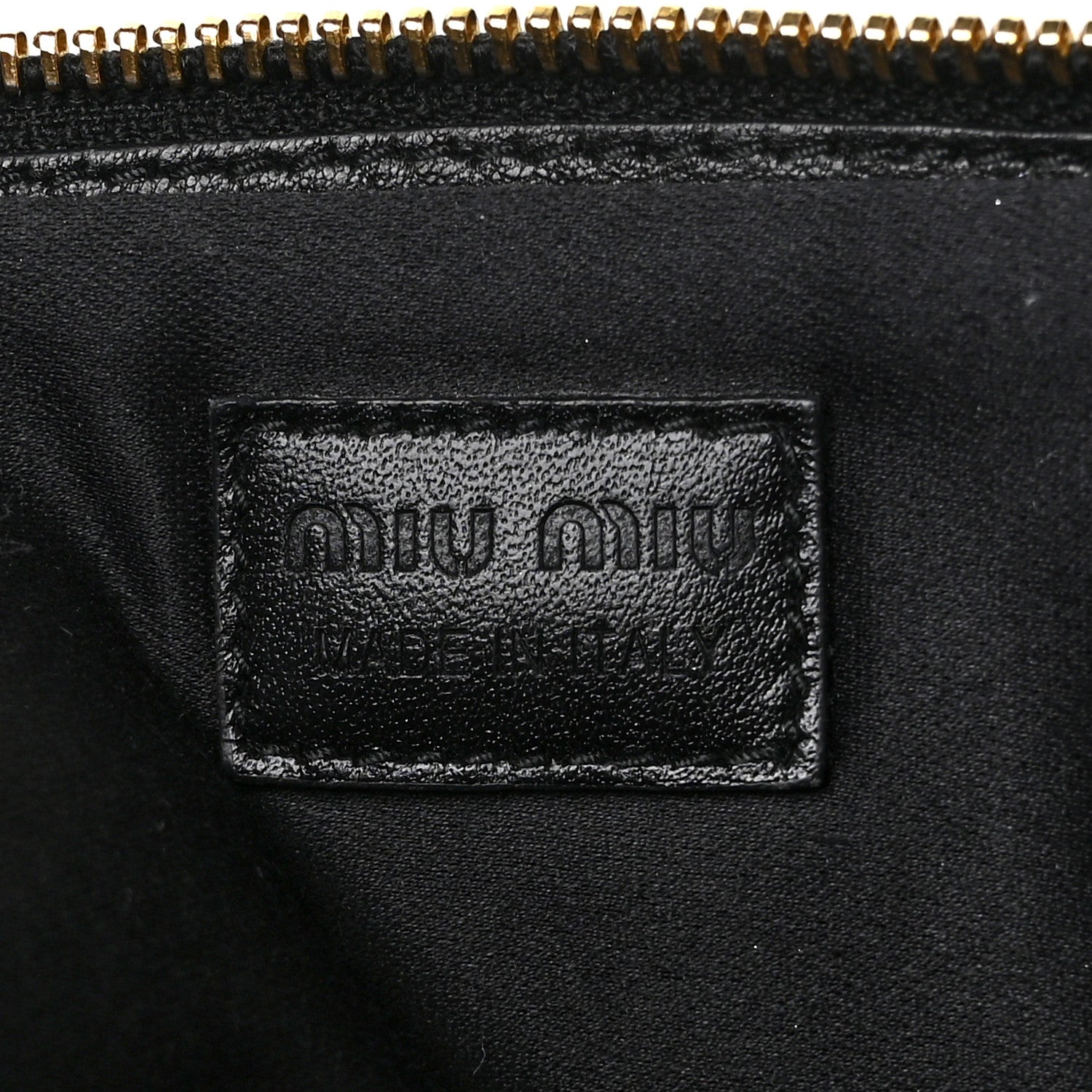 Miu Miu Nappa Matelasse Double Zip Pochette Clutch Black 7 of 10