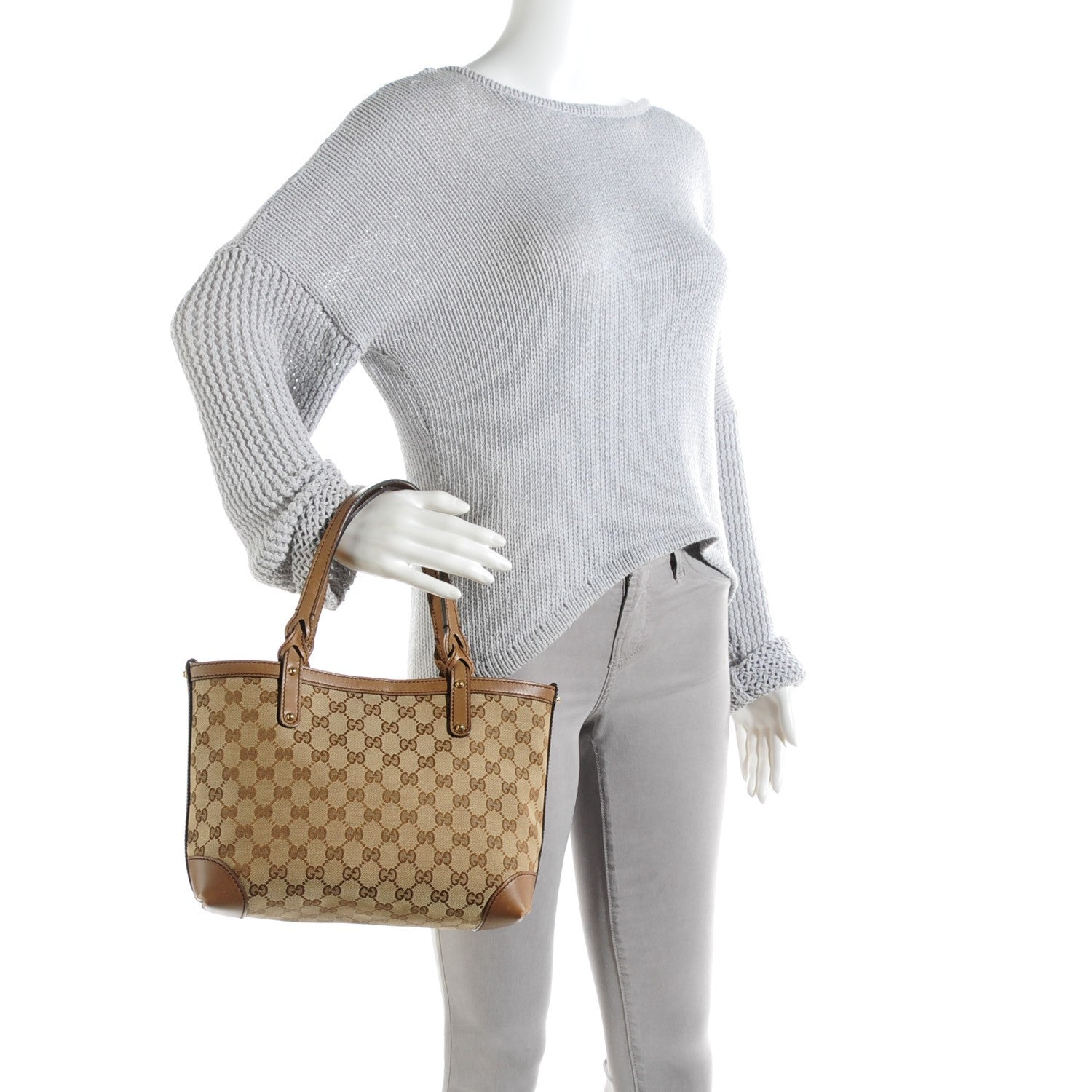 Gucci Monogram Small Craft Tote Light Brown 2 of 9