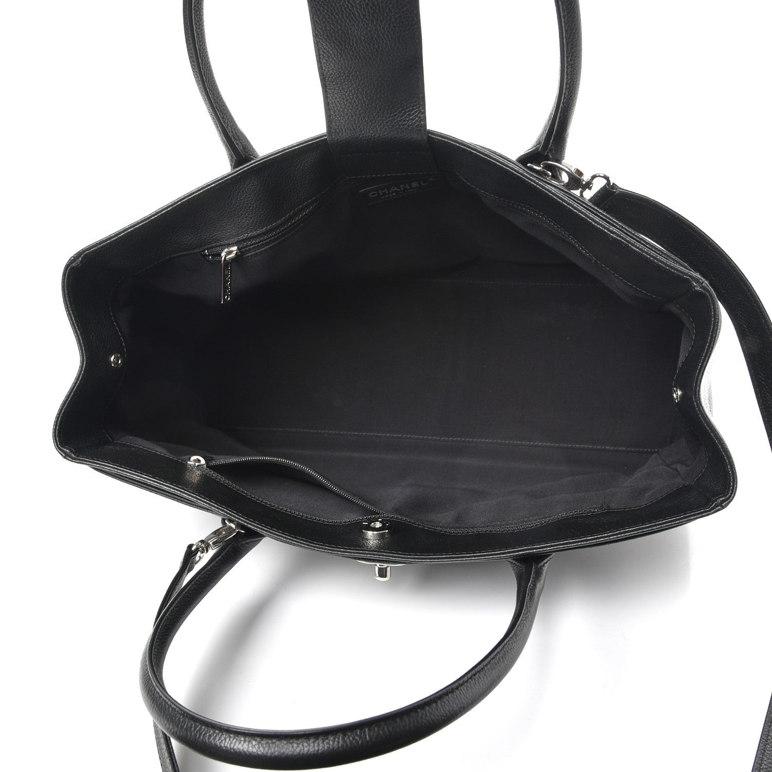Chanel Calfskin Cerf Executive Shopper Tote Black 6 of 10