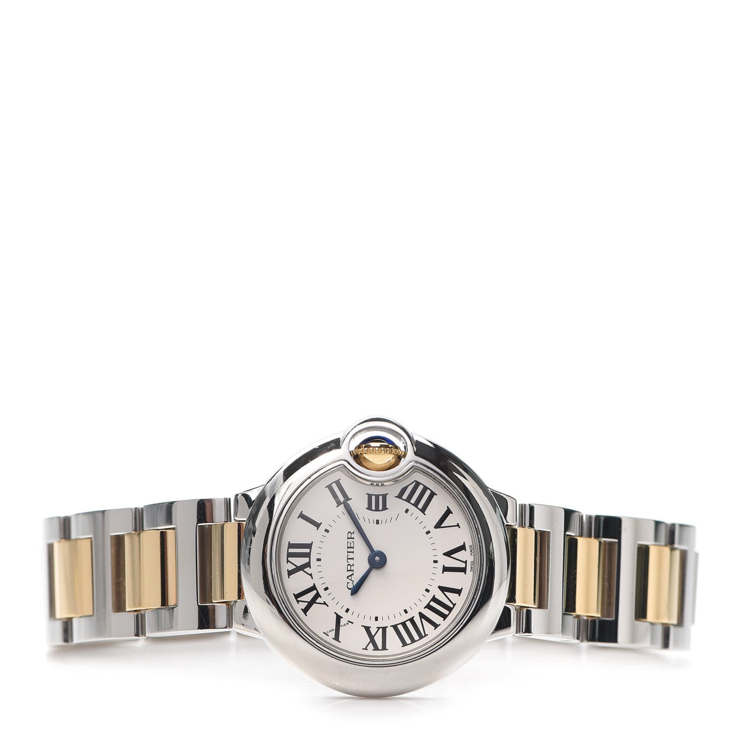 Cartier Stainless Steel 18K Yellow Gold 28mm Ballon Bleu De Cartier Quartz Watch 2 of 5