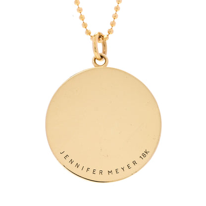 Jennifer Meyer 18K Yellow Gold Diamond Good Luck Pendant Necklace 5 of 5