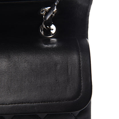 Chanel Lambskin Quilted Medium Double Flap Black 13 of 18