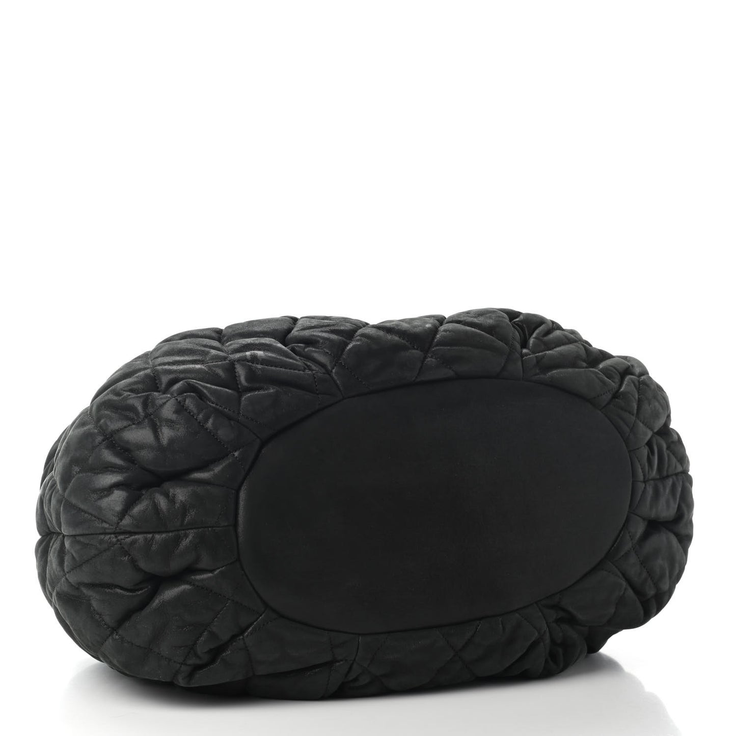 Iridescent Calfskin Quilted Large In The Mix Tote Black