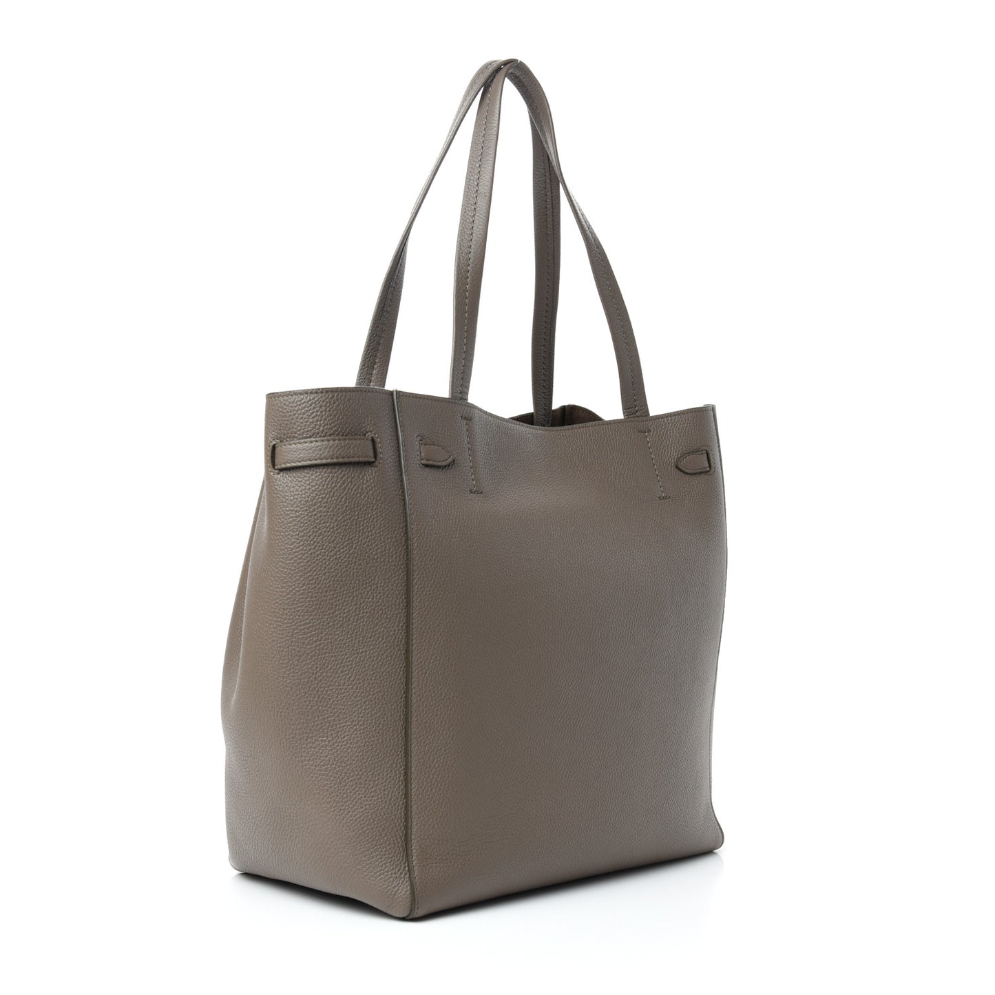 Soft Grained Calfskin Small Belt Cabas Phantom Taupe