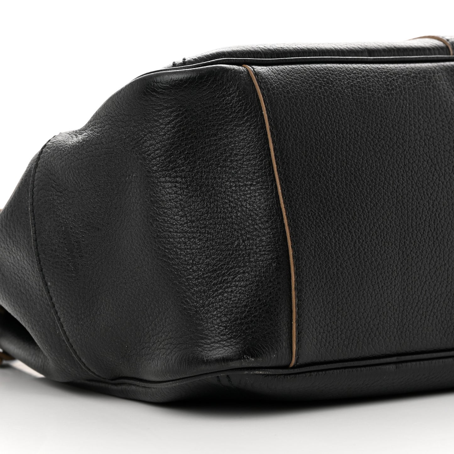 Textured Calfskin Y Bag Black