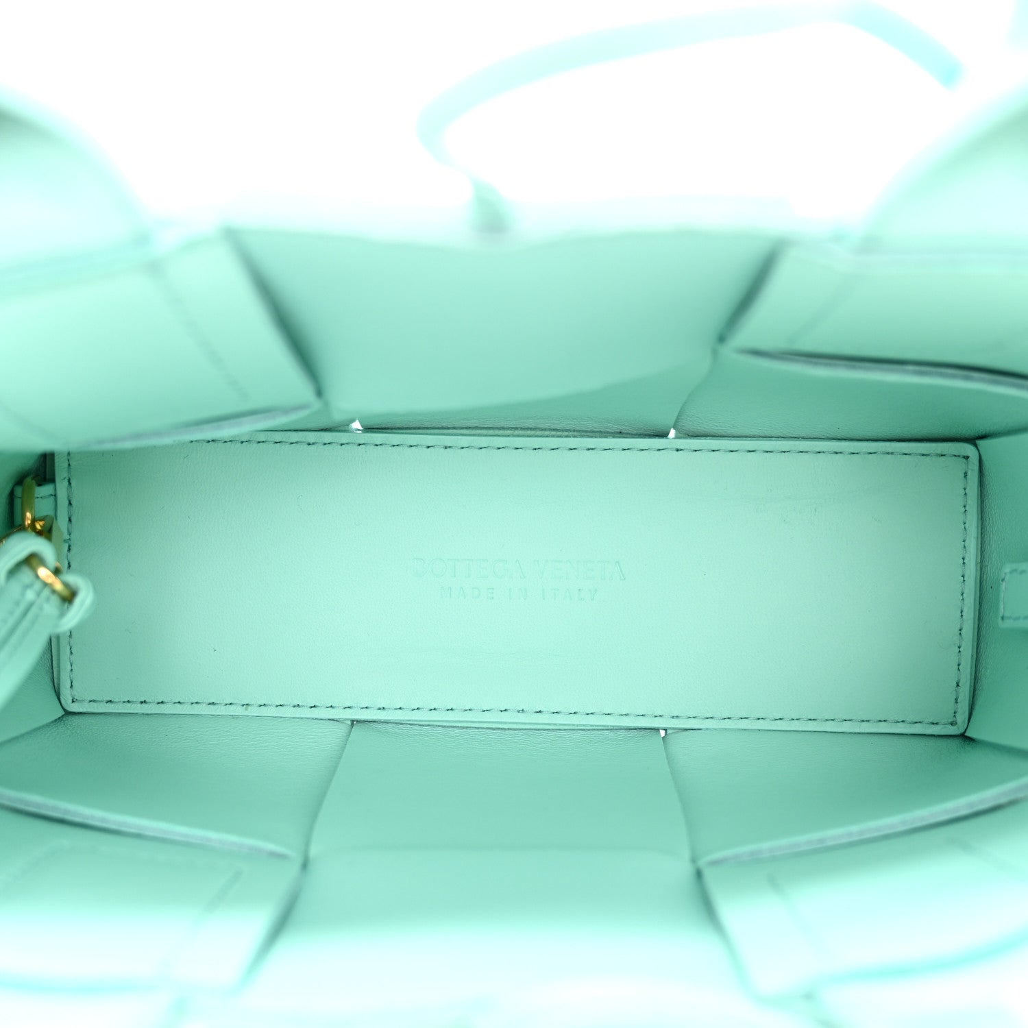 Bottega Veneta Lambskin Maxi Intreccio Candy Arco Tote Celadon 6 of 10
