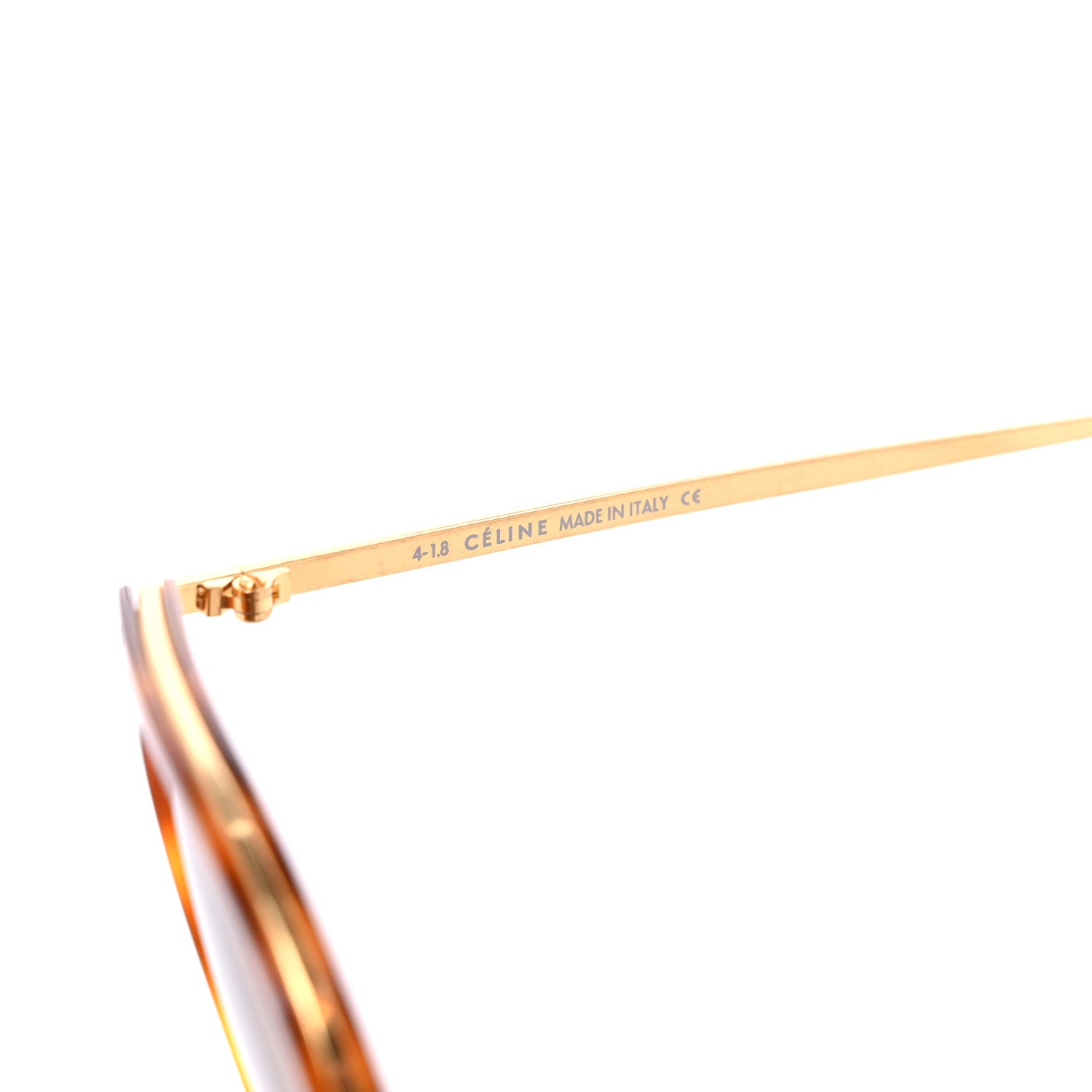 Celine Round Sunglasses CL40011U Havana Gold 6 of 6