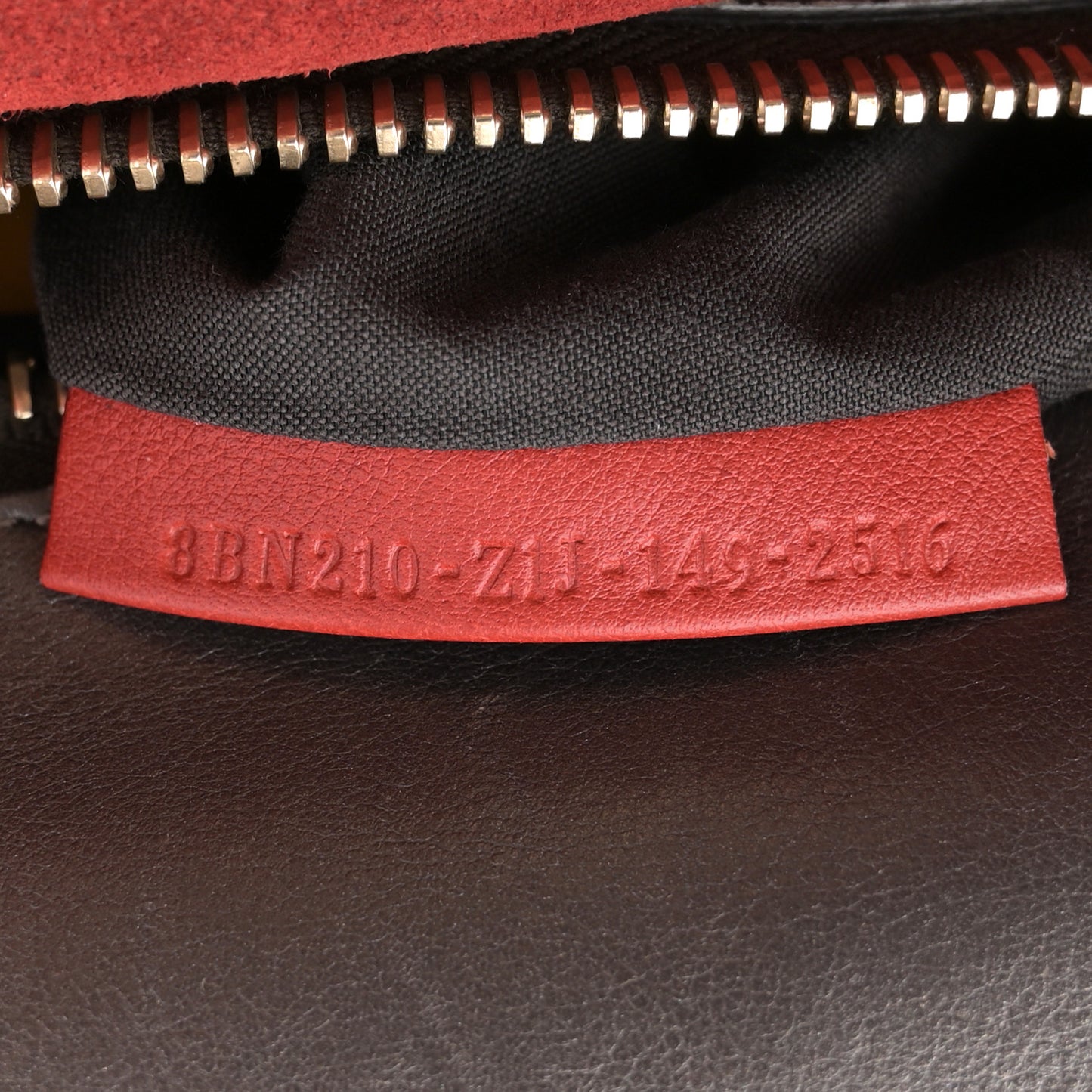 Vitello Suede Large Peekaboo Iconic Satchel Terra di Siena