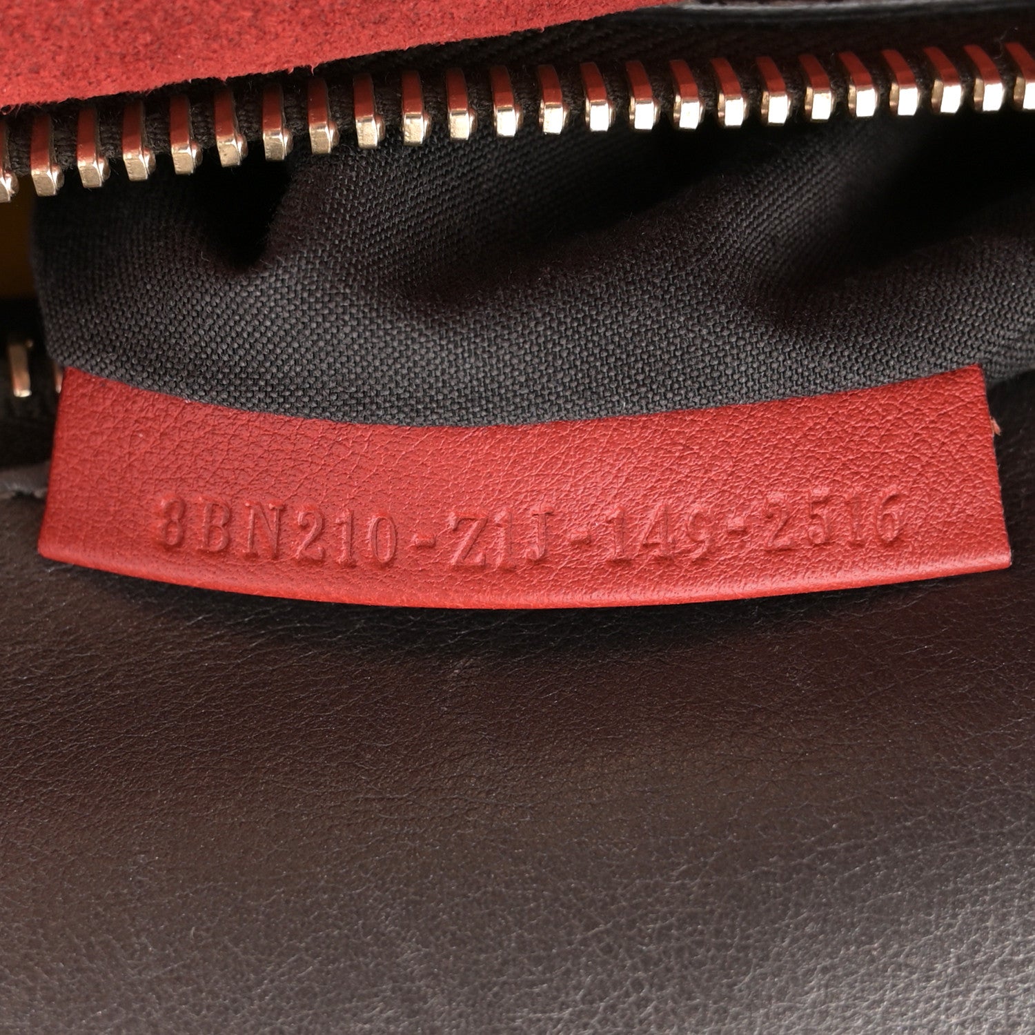 Fendi Vitello Suede Large Peekaboo Iconic Satchel Terra di Siena 7 of 15