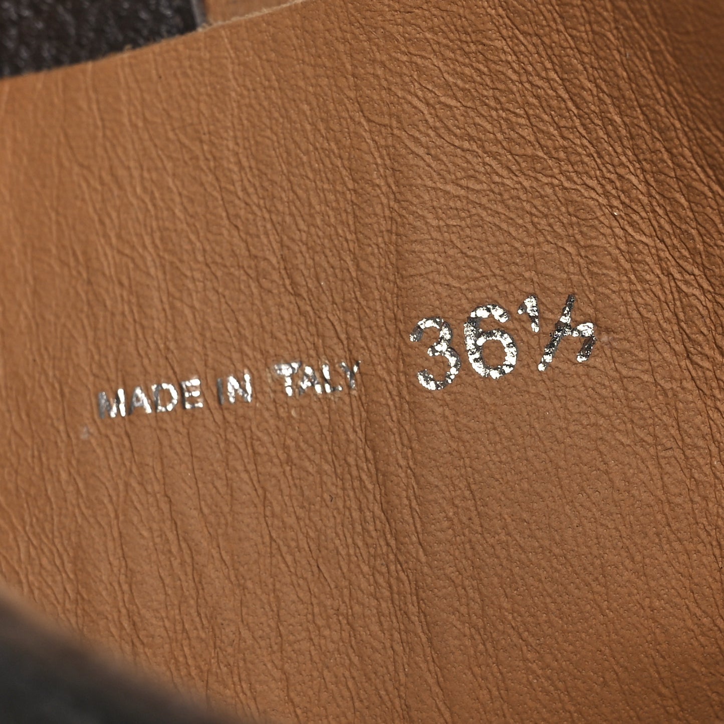 Antique Calfskin Buckle Boots 36.5 Cacao