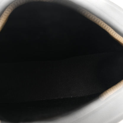 Saint Laurent Grain De Poudre Matelasse Chevron Quilted Round Vinyle Camera Bag Black 5 of 11