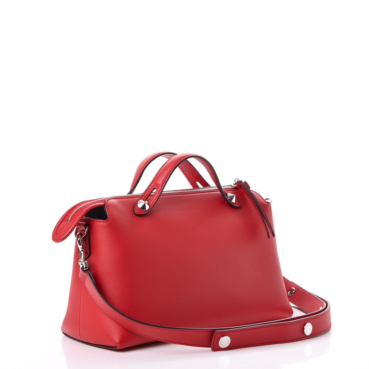 Fendi Vitello Dolce Medium By The Way Boston Bag Fiamma 3 of 7
