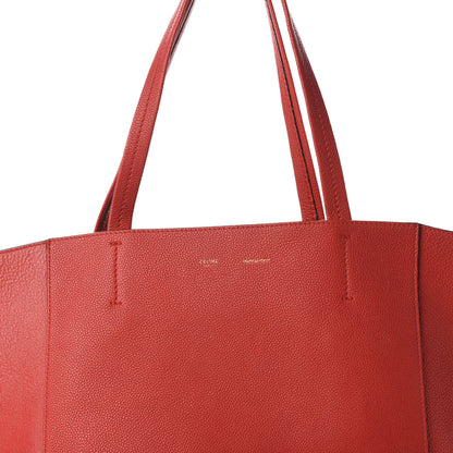 Celine Grained Calfskin Medium Horizontal Cabas Phantom Coquelicot 15 of 15