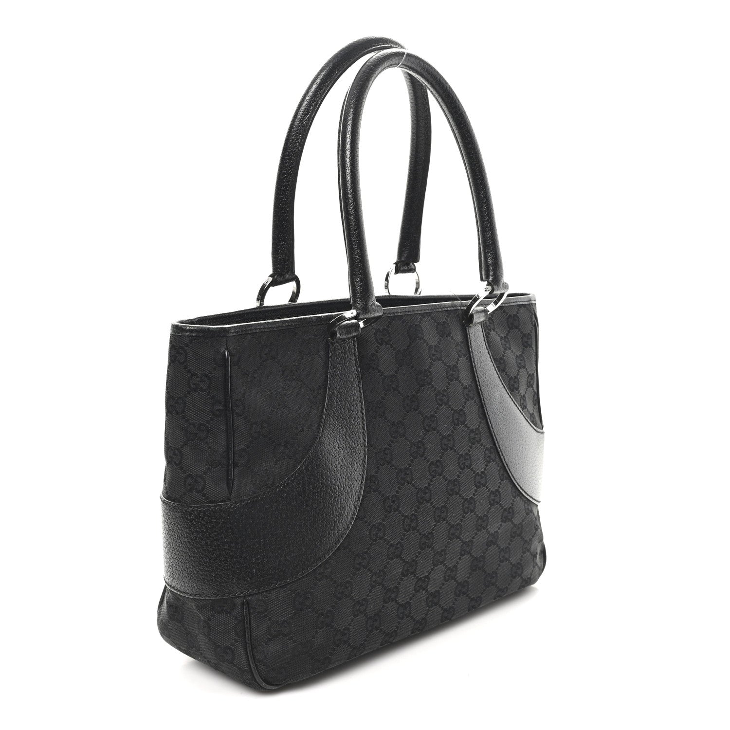 Gucci Monogram Shoulder Bag Black 3 of 10
