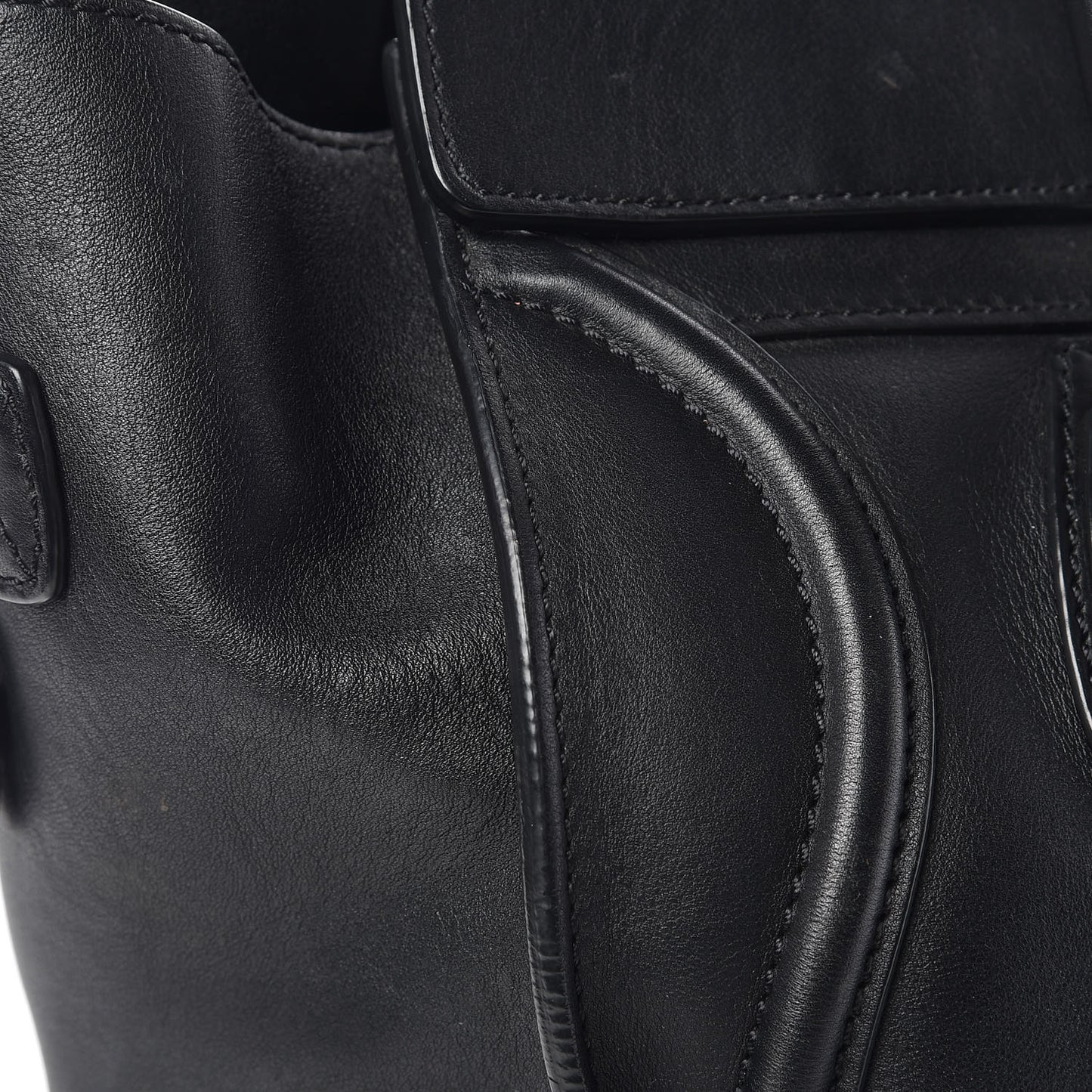 Smooth Calfskin Mini Luggage Black