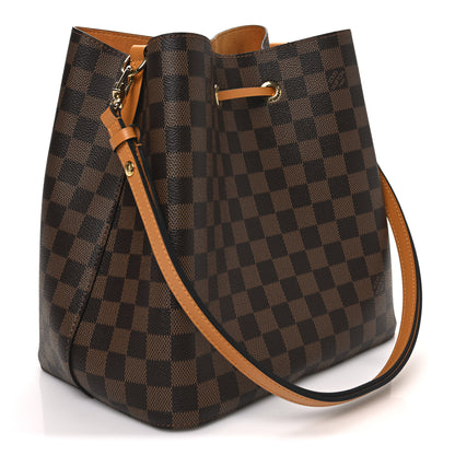 Louis Vuitton Damier Ebene Neonoe MM Safran 3 of 10