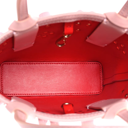 Christian Louboutin Calfskin Empire Spike Studded Mini North South Cabata Tote Rosy 5 of 10