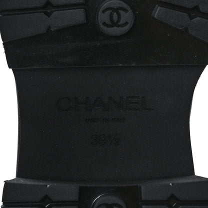 Chanel Calfskin Quilted CC Mocassin Loafers 39 Navy Blue 7 of 8