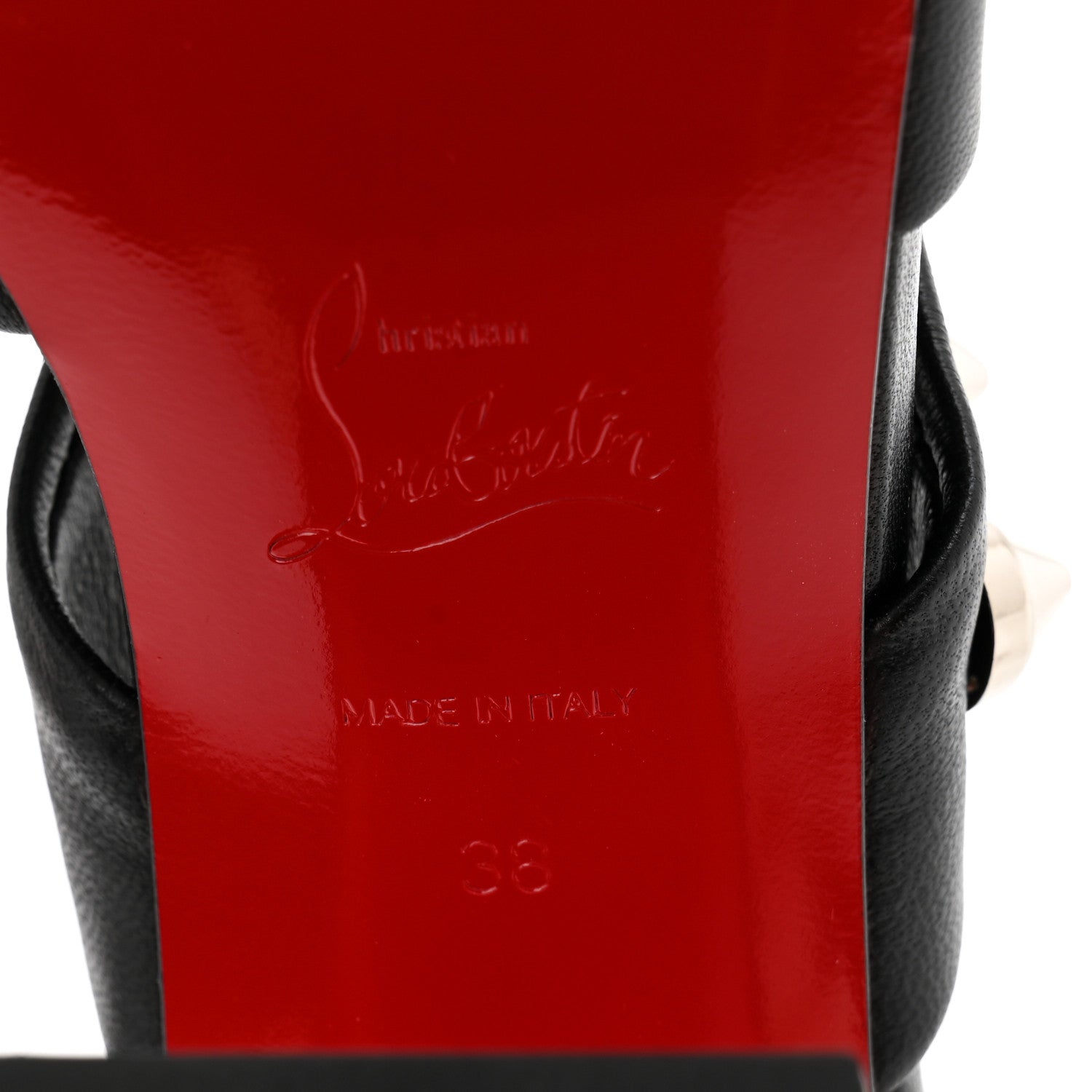 Christian Louboutin Nappa Spika Club 85 Sandals 38 Black 5 of 8