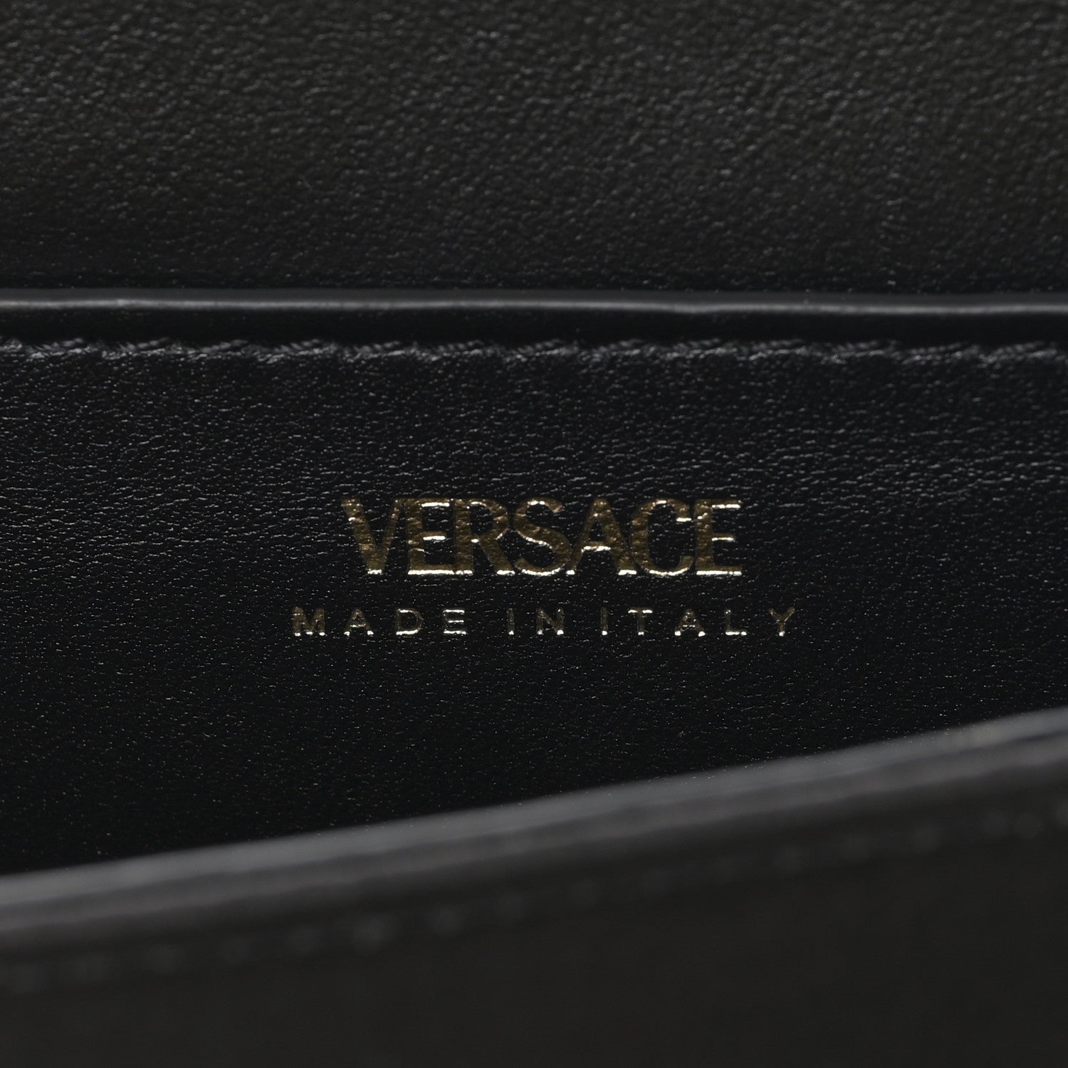 Versace Satin Crystal La Medusa Pouch On Chain Black 6 of 8