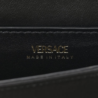 Versace Satin Crystal La Medusa Pouch On Chain Black 6 of 8