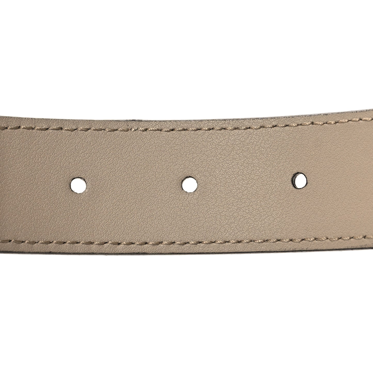GG Supreme Monogram Calfskin Double G 30mm Belt 85 34 Beige Mystic White Oatmeal