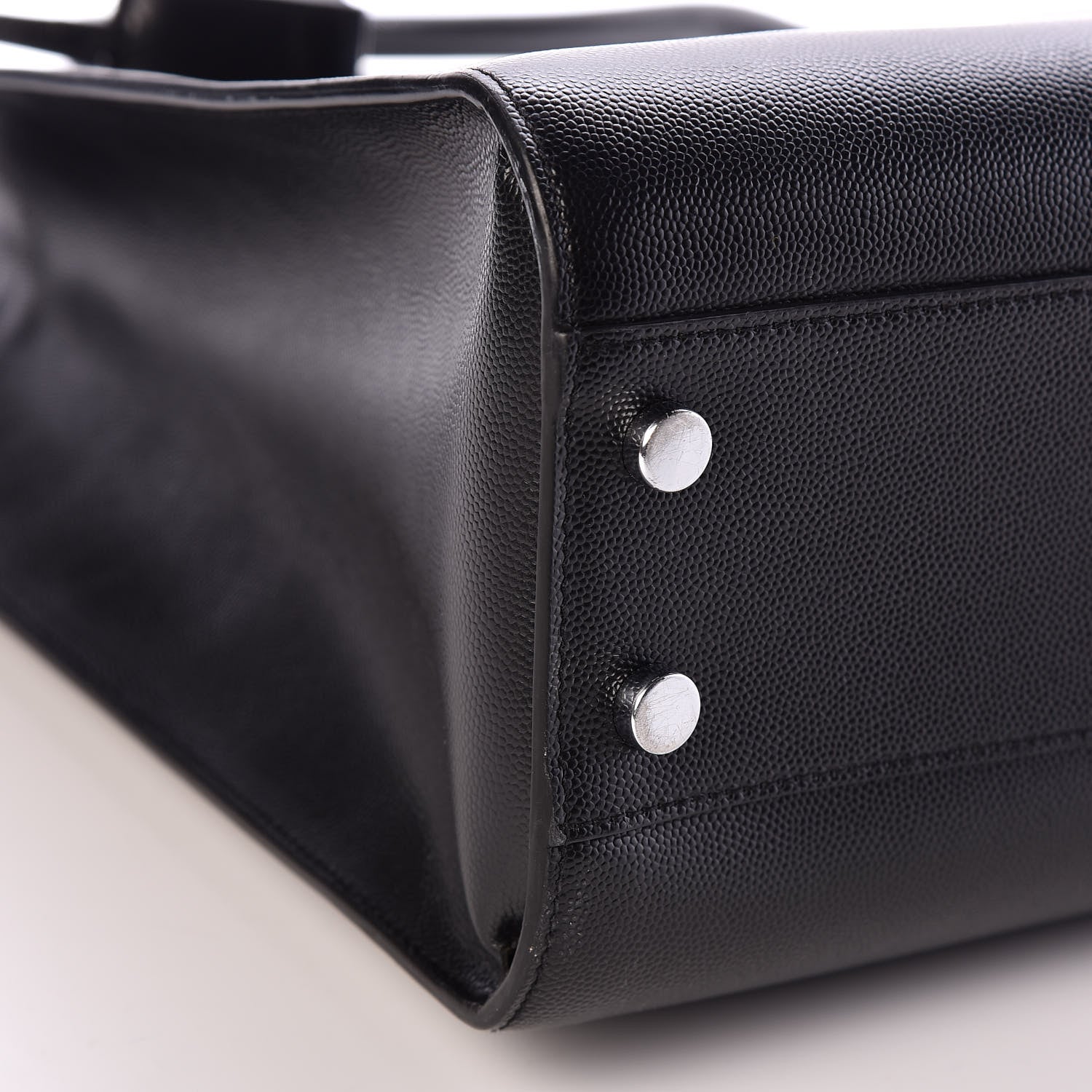 Saint Laurent Grain de Poudre Medium Museum Tote Black 5 of 11