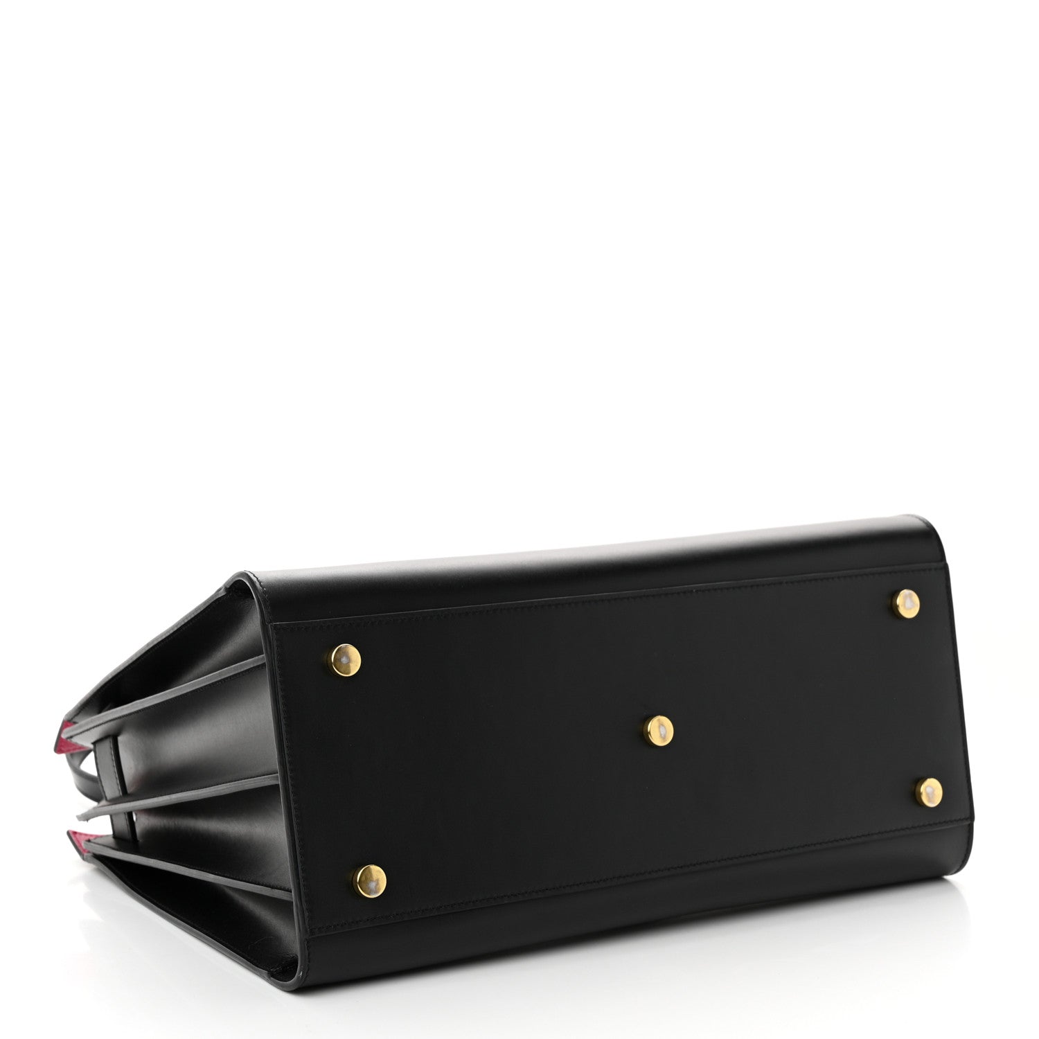 Saint Laurent Calfskin Small Sac De Jour Black Fuchsia 4 of 12
