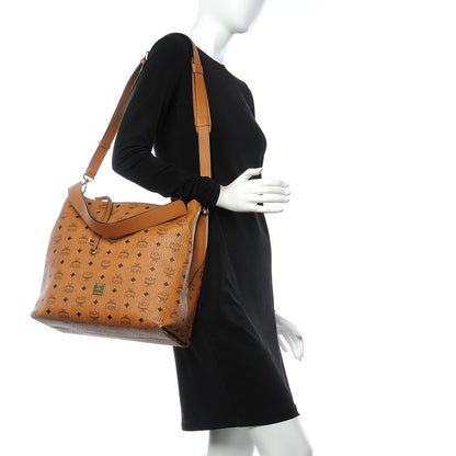 MCM Visetos Large Klara Hobo Cognac 2 of 9