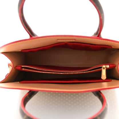 Louis Vuitton Monogram Calf Hair Spikes Iconoclasts Christian Louboutin Tote Red 5 of 15