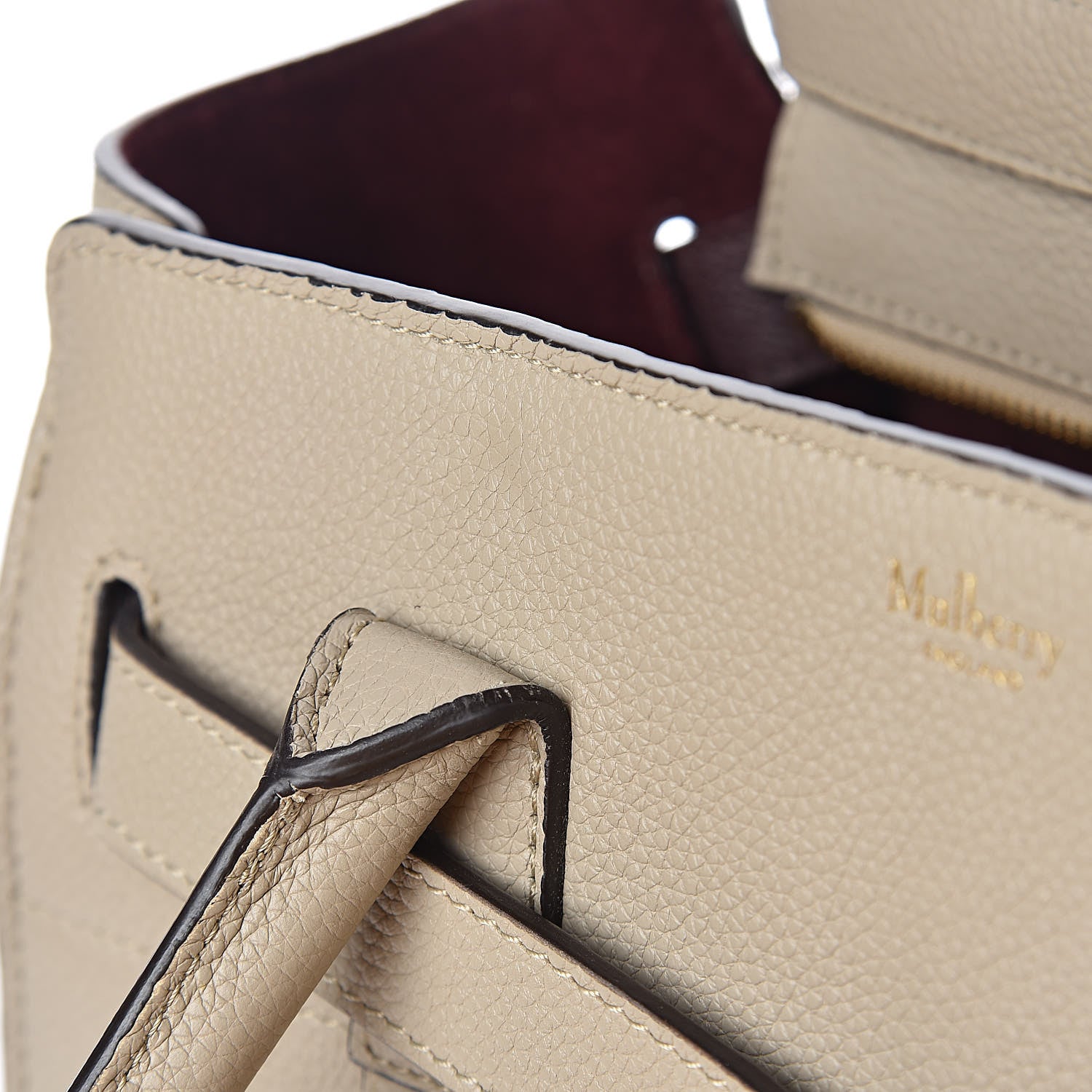 Mulberry Classic Grain Small Bayswater Zip Tote Dune 8 of 13
