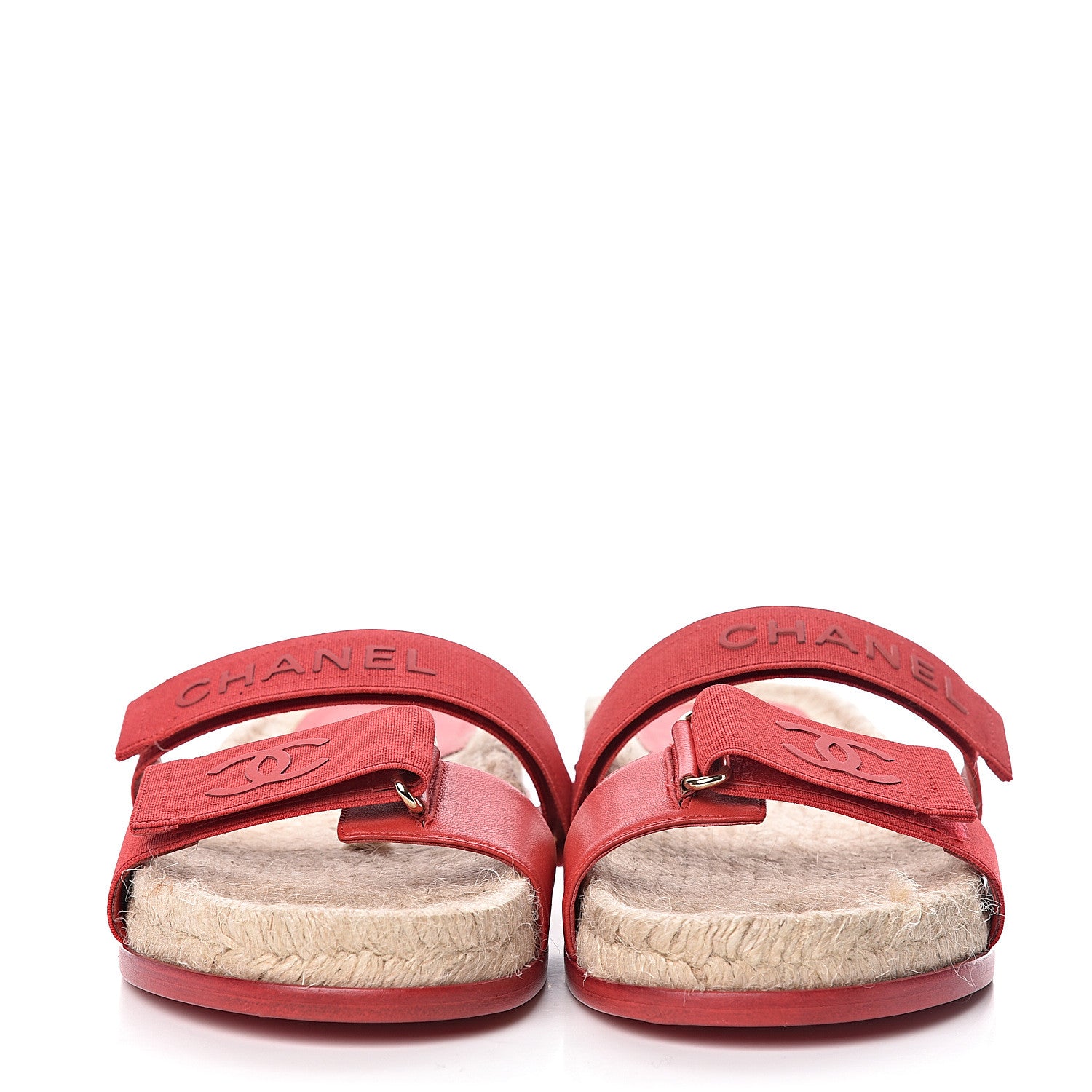 Chanel Lambskin Mules Elastic 41 Red 2 of 7