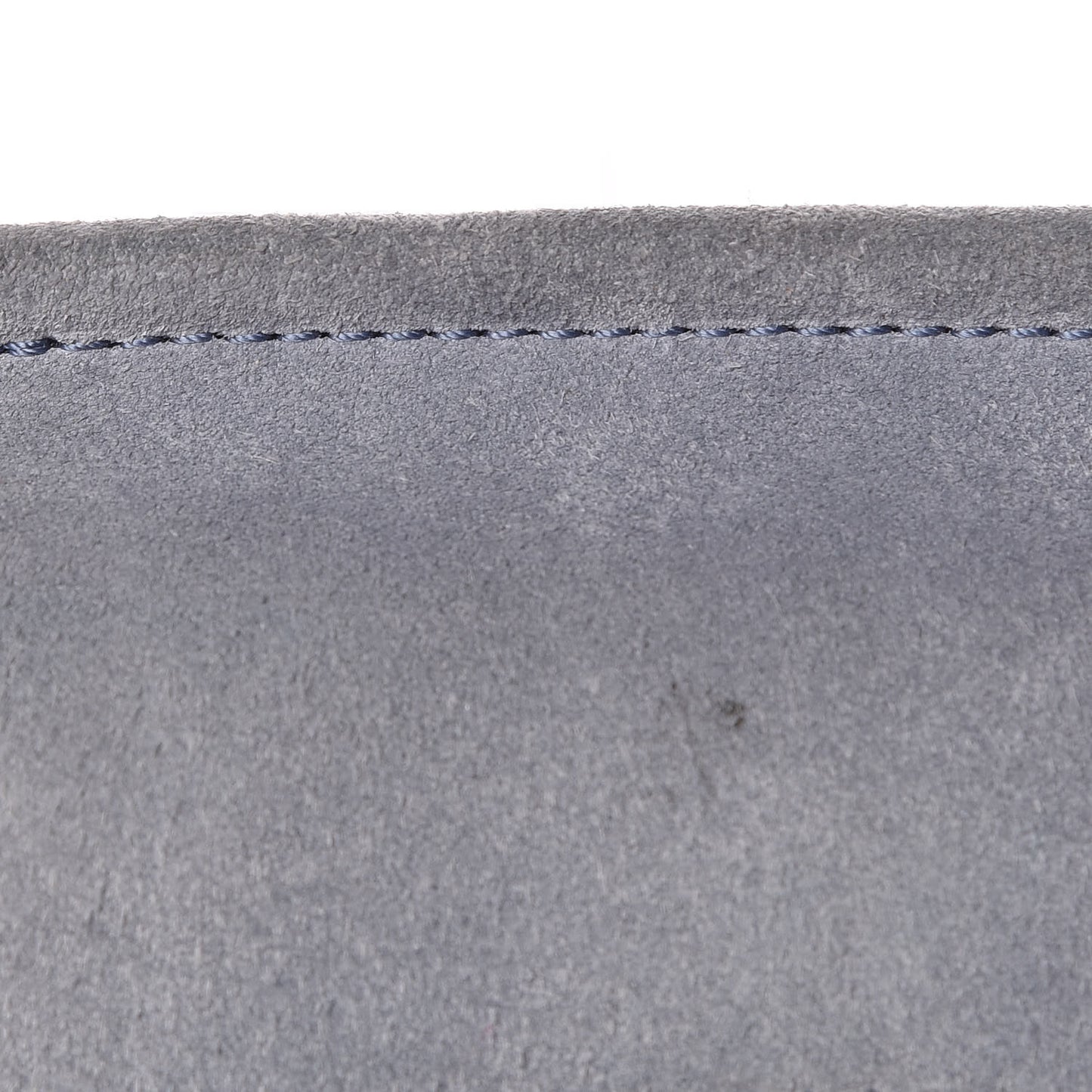 Suede Calfskin Mini Faye Bracelet Bag Washed Blue