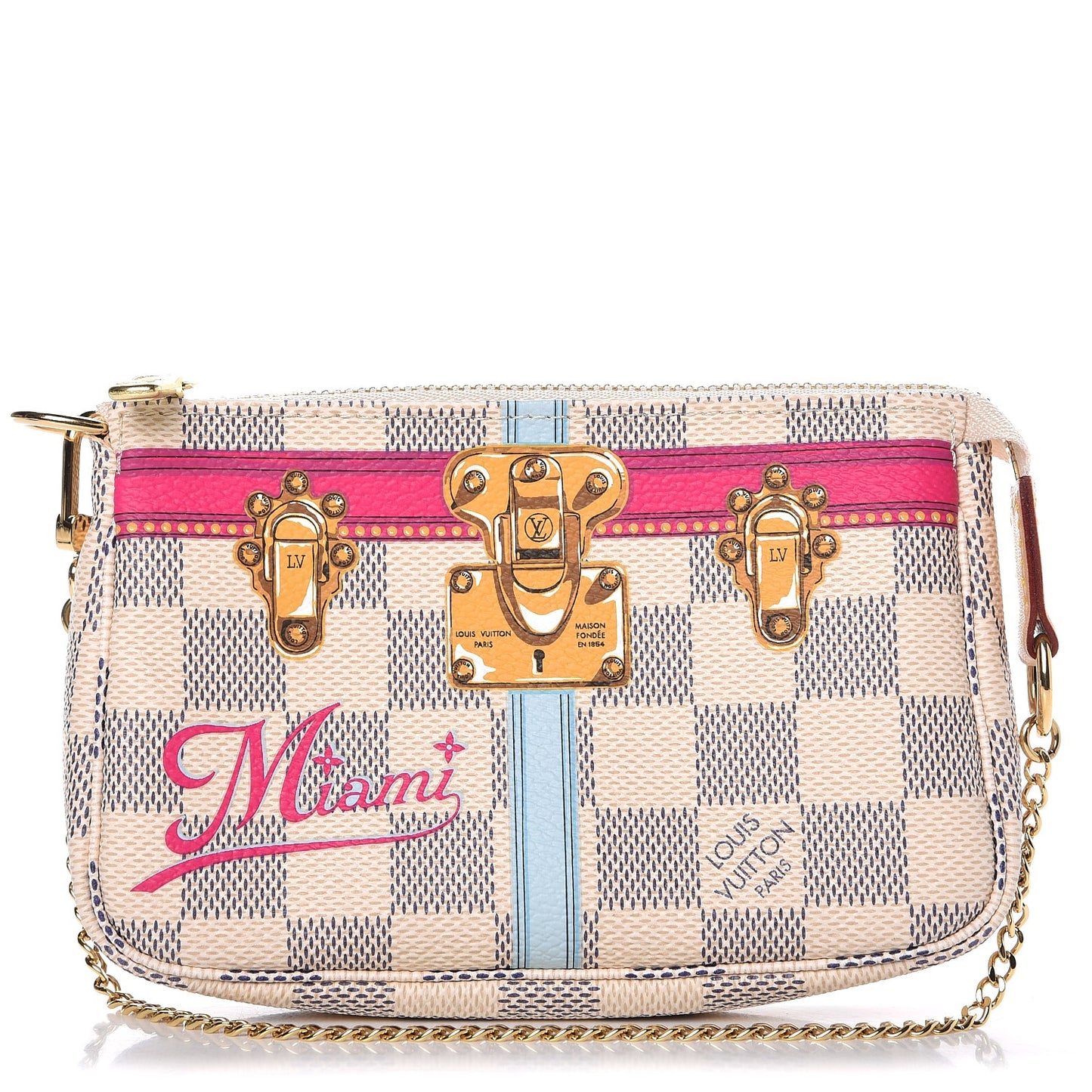 Damier Azur Summer Trunks Miami Mini Pochette Accessories