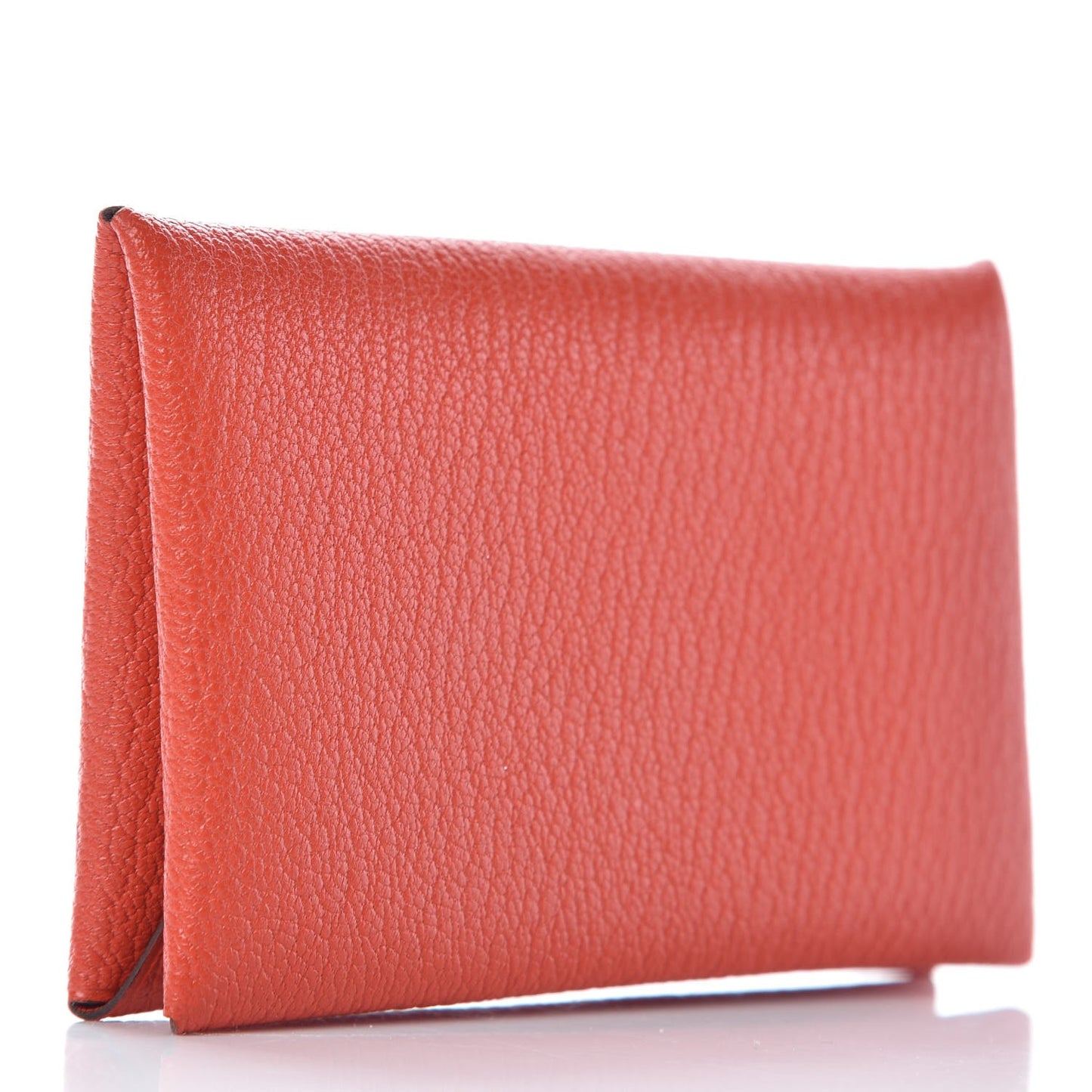 Chevre Mysore Calvi Card Case Capucine