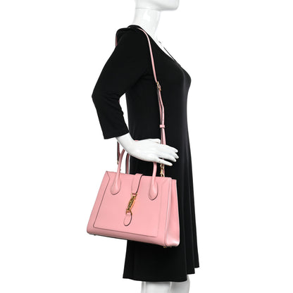 Gucci Boarded Plutone Calfskin Medium Jackie 1961 Tote Wild Rose 2 of 10